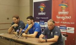 Ευρωμπάσκετ 2017: Έτοιμοι για τον αυριανό προημιτελικό με τη Ρωσία, όπως δήλωσαν Κώστας Μίσσας, Κώστας Παπανικολάου και Γιώργος Μπόγρης (φωτορεπορτάζ fb)