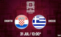 Κροατία – Ελλάδα ζωντανή μετάδοση στις 14:00 από την Λετονία, για το Ευρωπαϊκό Εφήβων