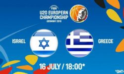Ισραήλ – Ελλάδα ζωντανή μετάδοση στις 19:00 από την Γερμανία, για το Ευρωπαϊκό Νέων Ανδρών