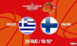 Ελλάδα – Φινλανδία ζωντανή μετάδοση στις 19:15 από το Μαυροβούνιο (Πονγκόριτσα), για τα ημιτελικά του Ευρωπαϊκού Πρωταθλήματος U16 B´ Kατηγορίας