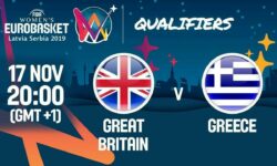 Μεγάλη Βρετανία-Ελλάδα Ζωντανή μετάδοση από το Μάντσεστερ για τα προκριματικά του Ευρωμπάσκετ γυναικών του 2019  (FIBA yt channel)
