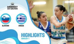 Σλοβενία – Ελλάδα 70-64 Τα καλύτερα στιγμιότυπα (HL) του αγώνα για τα προκριματικά του Ευρωμπάσκετ 2021 (FIBA Women’s EuroBasket 2021 Qualifiers)