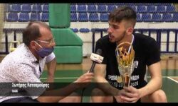 Σωτήρης Κατσαμούρης και Γιώργος Ζαχαριάδης συνομιλούν μετά την κατάκτηση του πρωταθλήματος ΕΦΗΒΩΝ της ΕΚΑΣΘ 2019-20 από την ομάδα του ΠΑΟΚ (video)